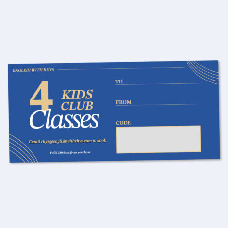 4 Kids Club classes